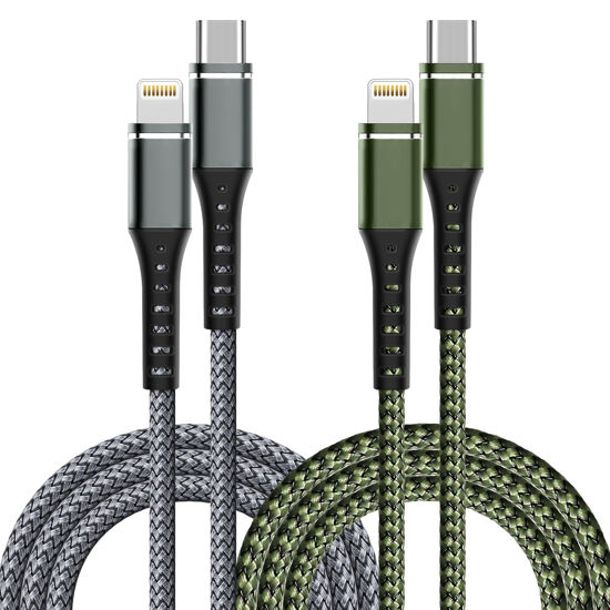 Picture of USB C to Lightning Cable 2 Pack 3FT [Apple MFi Certified] iPhone Cable, iPhone Charger Cable Type C Lightning Cord for iPhone 14 13 12 11 Pro Max XS XR X 8 7 6s Plus SE iPad and More. (3FT)