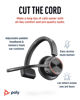 Picture of Poly Voyager 4310 UC Wireless Headset (Plantronics) - Single-Ear Bluetooth Headset w/Noise-Canceling Mic - Connect PC/Mac/Mobile via Bluetooth - Works w/Teams, Zoom, & More - Amazon Exclusive