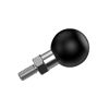 Picture of Mohists Ball Mount Base Ball Adapter with 1 inch TPU Threaded Bolt 1/4-20 Stainless Steel Compatible with RAM Mounts Ball B Size Double Socket Arms Ball Mount Rearview Mirror(Black-1)