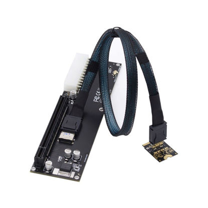 Picture of Chenyang Oculink SFF-8612 to PCI-E 3.0/4.0 M.2 M-Key to SFF-8611 Host Adapter for eGPU/GPD Win Max2 External Graphics Card & SSD