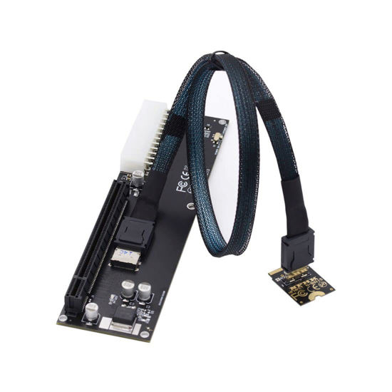 Picture of Chenyang Oculink SFF-8612 to PCI-E 3.0/4.0 M.2 M-Key to SFF-8611 Host Adapter for eGPU/GPD Win Max2 External Graphics Card & SSD