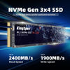Picture of KingSpec SSD 1TB, M.2 NVMe Gen3x4 SSD 2280 - Up to 2400MB/s, Internal Solid State Drive with 3D NAND Flash, Compatible with Desktop and Laptop