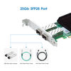 Picture of 25GbE NIC Network Card with Mellanox ConnectX-4 Chipset,Dual-SFP28 Ports PCI Express 3.0 X8 Ethernet Adapter Support Windows Server/Windows/Ubuntu