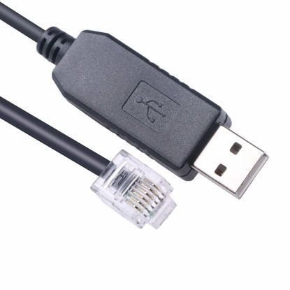 Picture of Green-utech PLC Programming Cable USB RJ12 6P6C PL2303GT USB RS232 Serial Cable for DirectLOGIC DL05 DL06 DL105 DL205 D3-350 D4-450 D2-DSCBL (6 Feet)