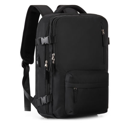 Picture of VGCUB Carry on Backpack,Large Travel Backpack for Women Men Airline Approved Gym Backpack Business Laptop Daypack,Black