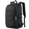 Picture of AMBOR Travel Laptop Backpack for Ｍen, 15.6-17.3 inch Laptop Backpack for School, Anti Theft Business Work Backpack with USB Charging Port, Water Resistant College Computer Bag for Men & Women, Black