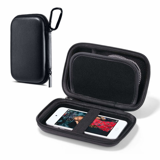 Picture of ULAK MP3 MP4 Player Case Bag Compatible with iPod Touch 7th/6th/5th Generation/Soulcker/Sandisk MP3 Player/G.G.Martinsen/Sony NW-A45 Fit for Earphones, USB Cable, Memory Cards, Black