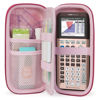 Picture of ZUJFPL EVA Hard Case Compatible with Texas Instruments TI-Nspire CX II/TI-NSPIRE CX-II CAS,Portable Case for TI-84 Plus/TI-84 Plus CE/TI-83 Plus/TI-85/TI-89 Color Graphing Calculator. (Pink)