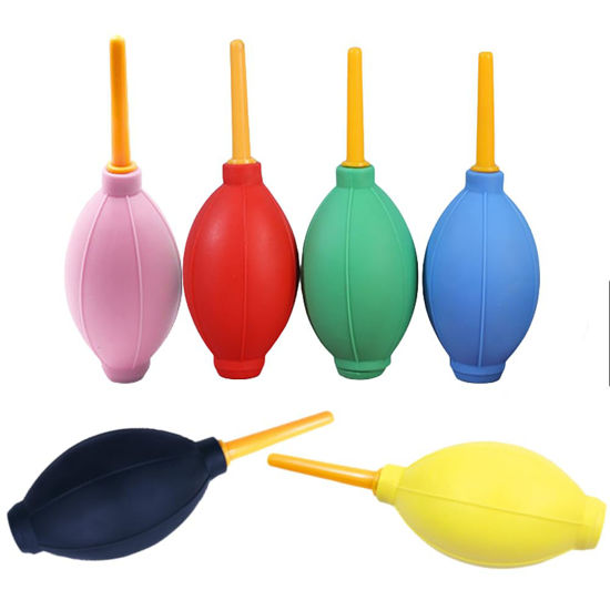 Picture of 6 Pcs Silicone Air Blower Blowing Ink Air Blower for Card Making Dispersing Blowing Dust Removal Ash Removal Gas Blowing Hand Held Cleaning Tools for Cameras,Watch, Cell Phone, Lenses Cleaning