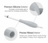 Picture of MoKo [2 Pack Silicone Grip Holder Ergo Protective Sleeve Cover Case Accessories Compatible with Apple Pencil 1st / 2nd Generation, Gray & Pink