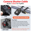 Picture of RS-60E3/RR100 for Canon/Fuji Remote Camera Cable Small Shutter Release Remote Control 11.8inches Cable Remote Wired Button R6 R8 R10 80D XT2/3/4/5 XH2S GFX100/S GFX50/S/II (RC301-2.5/E3 11.8in)