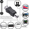 Picture of Herfair USB A to B Adapter USB 2.0 A Female to USB B Male Printer Converter Connector Plug for Printer/Scanner Extender Connection Printer to USB Adapter (F/M, 𝟐-𝐏𝐚𝐜𝐤)