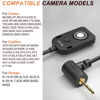 Picture of for Canon/Fuji RC301-E3/2.5mm Remote Camera Small Shutter Release Remote Control 196.8 "Extended Cable Remote Wired Button R6 R8 R10 80D XT2/3/4/5 XH2S GFX100/S GFX50/S/II (RC301-2.5/E3 196.8in/5m)