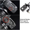 Picture of for Canon/Fuji RC301-E3/2.5mm Remote Camera Small Shutter Release Remote Control 196.8 "Extended Cable Remote Wired Button R6 R8 R10 80D XT2/3/4/5 XH2S GFX100/S GFX50/S/II (RC301-2.5/E3 196.8in/5m)