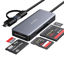 Picture of USB C USB3.0 SD Card Reader, 5in1 Multi Card Reader for SD/TF/CF/Micro SD/MS/M2, Drive Free for iPhone 15 pro max/Windows/Mac/Linux/Android (USB3.0 and Type-C)
