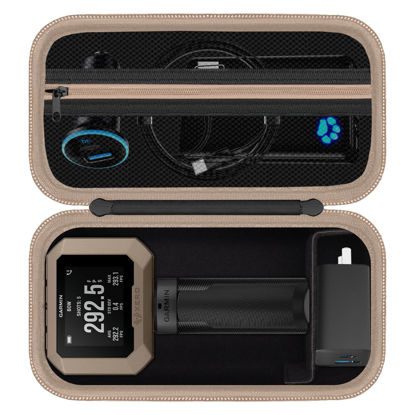 Picture of HESPLUS Travel Carrying Case for Garmin Xero C1 Pro Compact Chronograph for Range Shooting, Chronograph Compact Storage Bag Organizer with Mesh Pocket Fits Charging, Adapters, Tripod, Blackgray