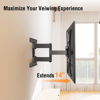 Picture of ELIVED Ultra Slim TV Wall Mount for Most 26-60 Inch TVs, Low Profile Wall Mount TV Bracket, Full Moiton TV Mount Swivel and Tilt Max VESA 400x400mm, Holds up to 88 lbs. Fits 16" Wood Studs YD3033