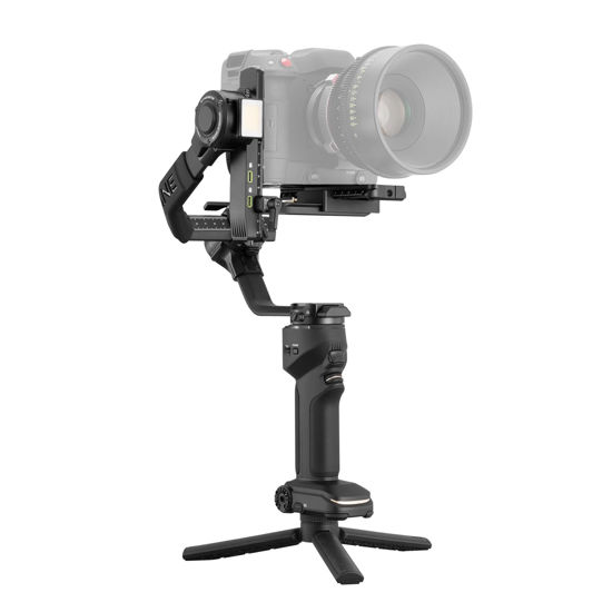 Picture of ZHIYUN Crane 4, 3-Axis Gimbal Stabilizer for DSLR and Mirrorless Camera, Nikon Sony Panasonic Canon Fujifilm BMPCC 6K, Fill Light, PD Fast Charge