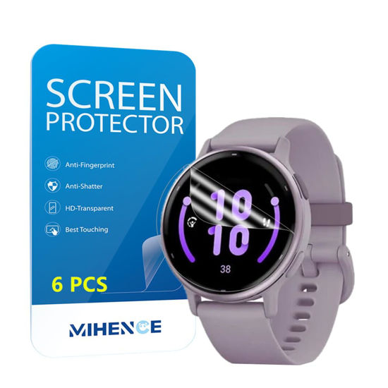 Picture of MIHENCE Compatible for Garmin vívoactive 5 Screen Protector, TPU HD Full Coverage Invisible Protective Film (6PCS)