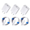 Picture of for iPhone 14 13 12 11 Charger Fast Charging [MFi Certified], 3-Pack 20W PD USB C Wall Charger Block with 6.6ft USB C to Lightning Cable Compatible with iPhone 14 Pro Max/Pro/Plus/Mini/iPad & More