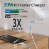 Picture of for iPhone 14 13 12 11 Charger Fast Charging [MFi Certified], 3-Pack 20W PD USB C Wall Charger Block with 6.6ft USB C to Lightning Cable Compatible with iPhone 14 Pro Max/Pro/Plus/Mini/iPad & More