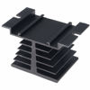Picture of TIHOOD 3PCS Aluminum Heat Sink SSR Dissipation for Single Phase Solid State Relay 10A-40A Black