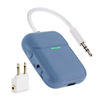 Picture of Nulaxy Air in-Flight Bluetooth Wireless Audio Transmitter Receiver for up to 2 AirPods Wireless Headphones, Bluetooth Adapter for All 3.5mm Aux Jacks on Airplanes, Gym Equipment, TVs Blue