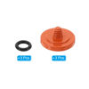 Picture of PATIKIL Camera Shutter Button, 3 Pack Soft Shutter Release Button Pure Copper Camera Button Concave Suitable for Nikon for Fujifilm for Leica DSLR/SLR Camera, Orange