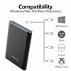 Picture of HWAYO 1TB Portable External Hard Drive, USB3.1 Gen 1 Type C Ultra Slim 2.5'' HDD Storage Compatible for PC, Desktop, Laptop, Mac, Xbox One (Black)