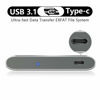 Picture of HWAYO 1TB Portable External Hard Drive, USB3.1 Gen 1 Type C Ultra Slim 2.5'' HDD Storage Compatible for PC, Desktop, Laptop, Mac, Xbox One (Black)