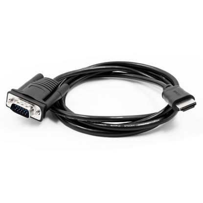 Picture of Wiistar HDMI to VGA Cable 1.5m/4.9FT 1080P HDMI to VGA Video Converter Adapter Cable Male to Male Support Computer Laptop PC to Desktop Monitor HDTV Projector