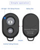 Picture of Remote Shutter for iPhone Camera, Bluetooth Remote for Android, Hands Free Works with Take a Christmas Family Portrait, Create Amazing Photos and Selfies, Wrist Strap Included（3 Pack） (Classic)