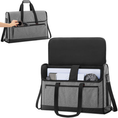 Picture of Trunab Travel Carrying Case Compatible with Starlink Gen 3, Large Pocket for Adapter, Cables, Mount Kit, Convenient for Camping, Outdoor, RV Trip