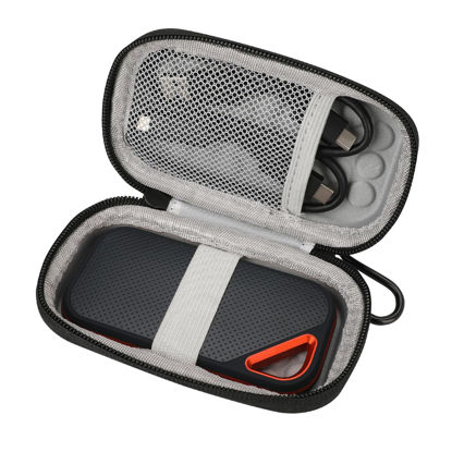 Picture of Hard Case for Sandisk Extreme Pro/Sandisk Extreme Portable External SSD 128GB 500GB 1TB 2TB Protective Storage Travel Bag (Gray)