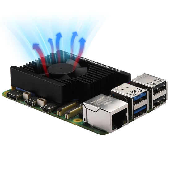 GetUSCart- iUniker Ultra-Quiet Active Cooler for Raspberry Pi 5, ICE ...