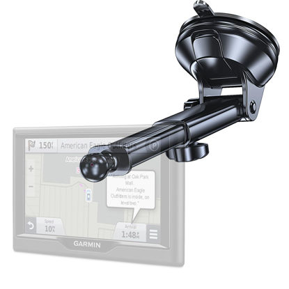 Picture of GPS Suction Cup Mount for Garmin GPS Mount【Strong suction】Replacement GPS Dash Mount 17mm Ball MountLong Dashboard Windshield Car Holder for Garmin Nuvi Drive Dezl RV Driveassist,GPS Holder for Truck
