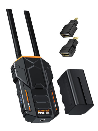 Picture of Lemorele Wireless Video Transmission System HDMI Loopout Wireless Video Receiver with 1 * 4400 mAh Batteries for Photography, Videography, Cinematography