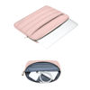 Picture of MOSISO 13-14 inch Laptop Case, 13.3 inch Puffy Laptop Sleeve Compatible with MacBook Air 13 13.6 M3 M2 M1/Pro 13/Pro 14, HP, Dell, ASUS, Lenovo, Polyester Horizontal Bag with Small Case, Pink
