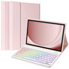 Picture of TaIYanG Backlit Keyboard Case for Samsung Galaxy Tab A9 Plus 11 Inch 2023 Model (SM-X210/X216/X218), Slim Lightweight Stand Cover with Magnetically Detachable Wireless Bluetooth Keyboard,Pink