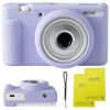 Picture of SZHSYJY Camera Case for Sony ZV-1F/ ZV-1 II/ZV-1M2 Digital Camera,ZV1F Soft Silicone Protective Bag,Anti-Scratch Slim Fit Soft Sleeve With ZV1 F screen protector and strap wrist. (Lilac Colour)