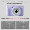 Picture of SZHSYJY Camera Case for Sony ZV-1F/ ZV-1 II/ZV-1M2 Digital Camera,ZV1F Soft Silicone Protective Bag,Anti-Scratch Slim Fit Soft Sleeve With ZV1 F screen protector and strap wrist. (Lilac Colour)
