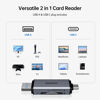 Picture of BENFEI SD Card Reader, USB C to SD Micro SD Card Memory Card Adapter Dual Slot Compatible with iPhone 15 Pro/Max, MacBook Pro/Air 2023, iPad Pro, iMac, S23, XPS 17, Surface Book 3 and More