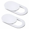 Picture of NXVX Webcam Cover Slide, [2 Pack] Ultra-Thin White Laptop Camera Cover Compatible with MacBook, Laptop, PC, iMac, iPad, iPhone, and More - Privacy Protector with 0.022in Thin Design (White)