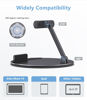 Picture of Almoz Swivel and Tilt Stand for Echo Show 15, Aluminum Stand for Show 15.6" Smart Display and Up to 18" iPad/Tablets, with 360 Degree Rotating Base, Viewing Angle Adjustable, No Need Mounting (Black)