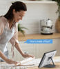 Picture of Almoz Swivel and Tilt Stand for Echo Show 15, Aluminum Stand for Show 15.6" Smart Display and Up to 18" iPad/Tablets, with 360 Degree Rotating Base, Viewing Angle Adjustable, No Need Mounting (Black)