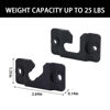Picture of Seayoo 1 Pair of Black Wall Mount Bracket AH96-03064A for Samsung Soundbar HWH750 HW-H750 HW-H450 HW-J355 HWH751 HW-H751 HWJM25 HW-JM25 HWJM45C HW-JM45C HW-JM45C/ZA Soundbar Wall Hooks