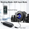 Picture of USB Bluetooth Receiver, Bluetooth 5.0 Wireless Audio Adapter 3.5mm Aux Adapter Handsfree Car Kit Music Receiver for Home/Car Stereo Sound System, Speaker Support Wireless Music&Handsfree Calls