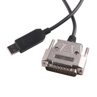 Picture of LZDICITARU USB to DB25 RS232 Serial Adapter Converter Cable Null Modem FTDI Driver Programming for Sharp X68K X68000 PC Communicate Programming Cable