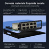 Picture of Mini Industrial Switch 10 Ports Gigabit Switch Hardened 10 Port RJ45 10/100/1000Mbps Ethernet Switch Din Rail Mount Outdoor Ethernet Switch, Unmanaged Network Switch (-40 to 176°F) with 12-48V DC