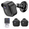 Picture of Gresur All-New Blink Camera Wall Mount for Blink Outdoor (4th & 3rd Gen) Camera,Weatherproof Protective Cover and 360 Degree Adjustable Mount (Black, 2 Pack)